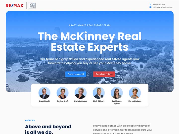 Kraft-Oakes Real Estate by Happymix Web Design